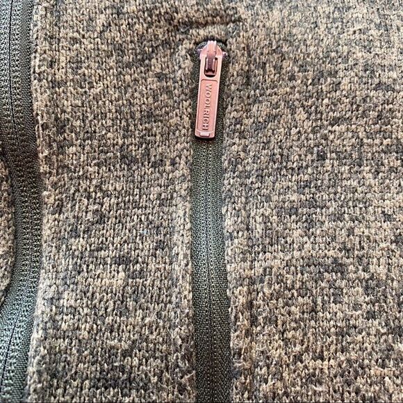 Woolrich Green Knit 1/4 Zip Long Sleeve Pullover Size Medium - Picture 7 of 10